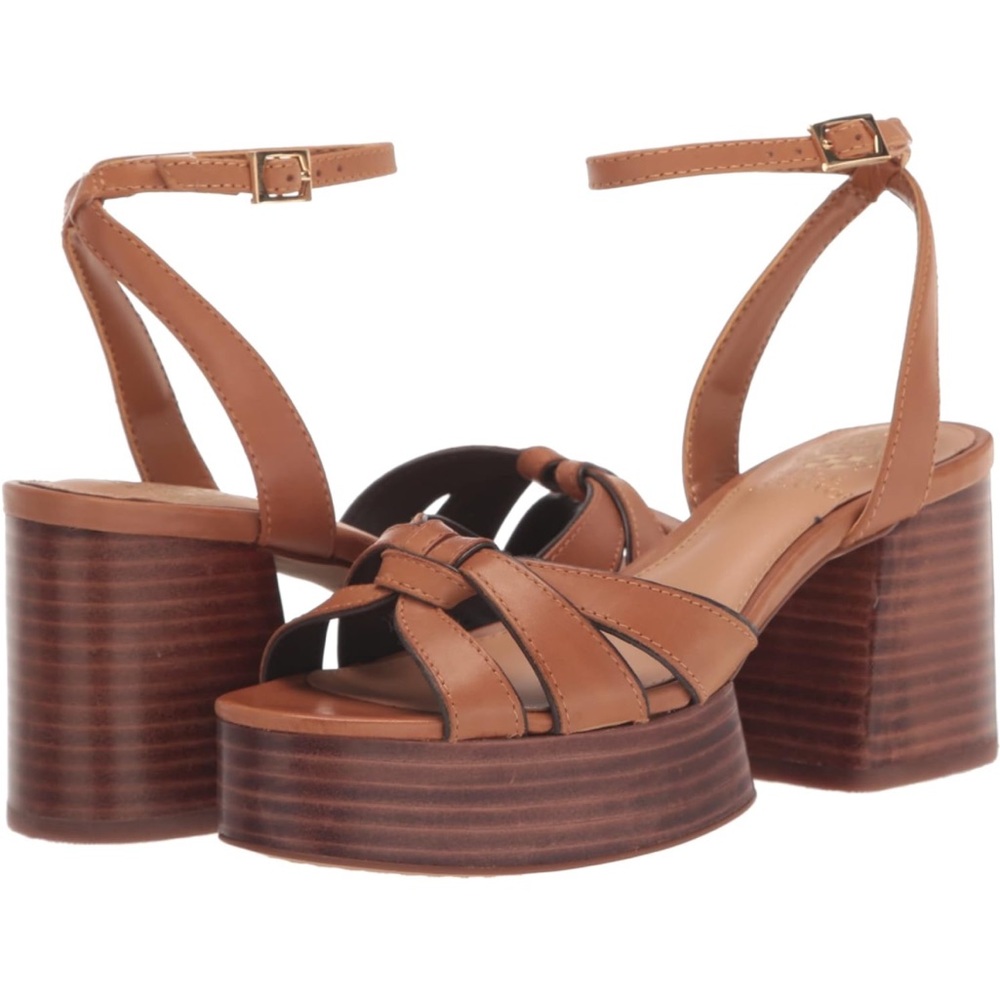 Vince Camuto Tan Platform Sandals